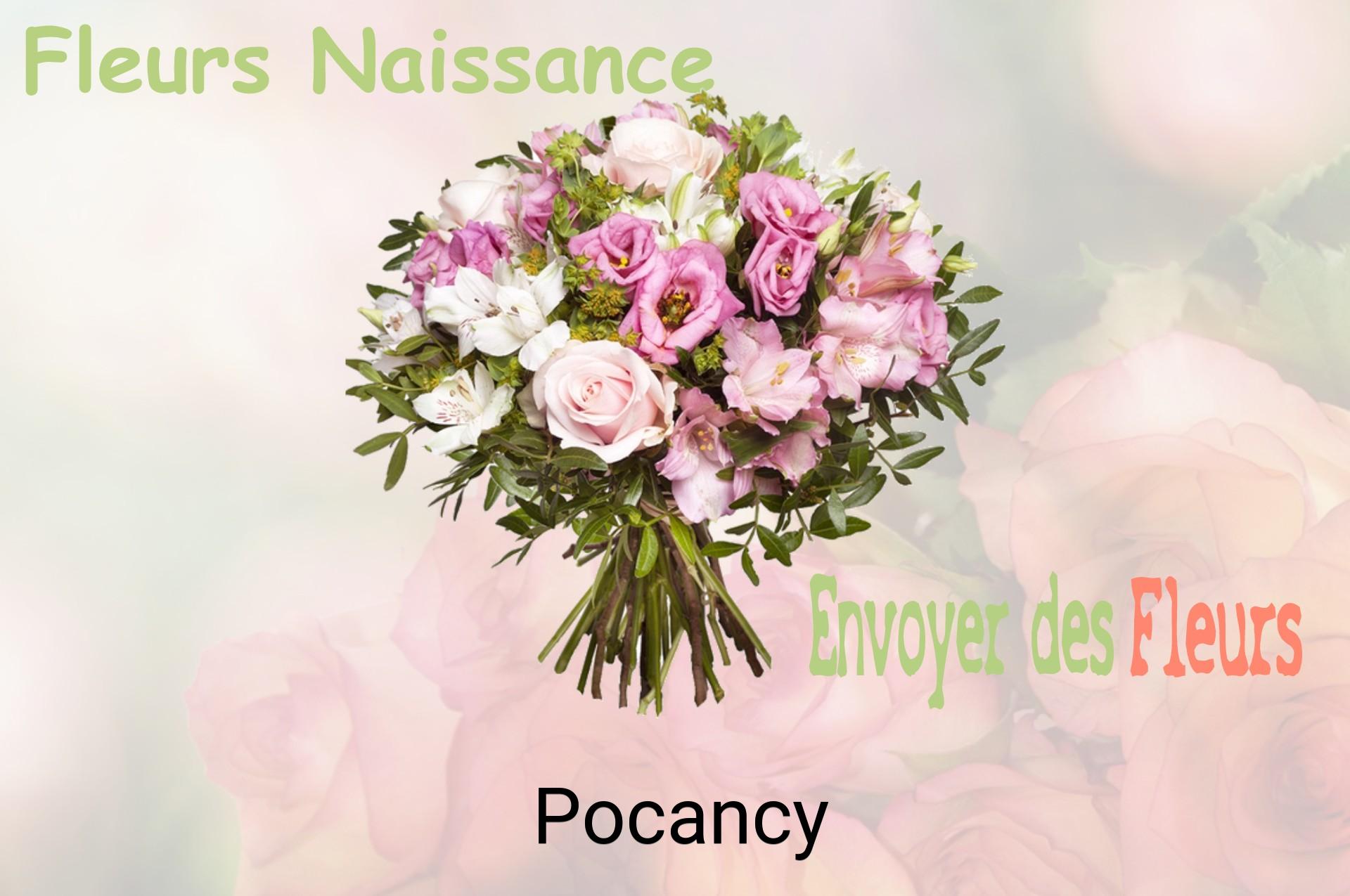 Bouquet de fleurs de naissance livré à Pocancy